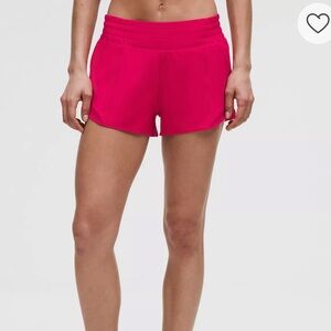 Lululemon Pink Hotty Hot Shorts 2.5” Low Rise